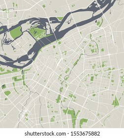vector map of the city of Harbin, China