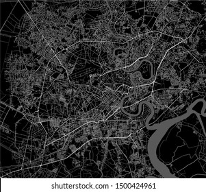 vector map the city Ho Chi Minh City  Vietnam