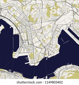 vector map of the city of Hong Kong, Special Administrative Region of the People's Republic of China