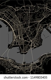 vector map of the city of Hong Kong, Special Administrative Region of the People's Republic of China