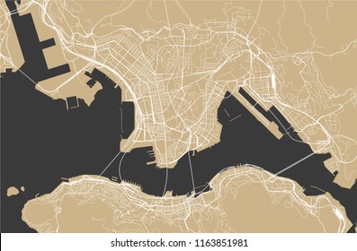 vector map of the city of Hong Kong, Special Administrative Region of the People's Republic of China