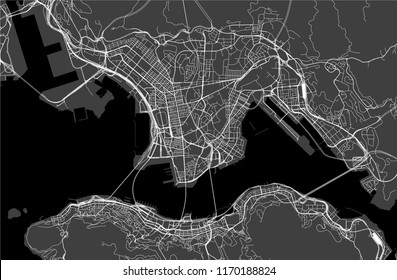 vector map of the city of Hong Kong, Special Administrative Region of the People's Republic of China