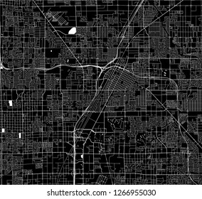 vector map of the city of Las Vegas, Nevada, USA