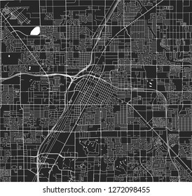vector map of the city of Las Vegas, Nevada, USA