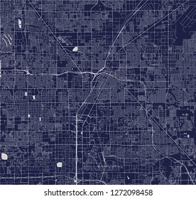 vector map of the city of Las Vegas, Nevada, USA