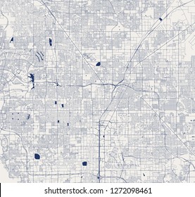 vector map of the city of Las Vegas, Nevada, USA