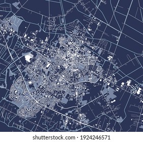 vector map of the city of Latina, Lazio, Italy