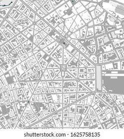 vector map of the city of Lille, Nord, Hauts-de-France, France