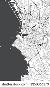 vector map of the city of Marseille, France