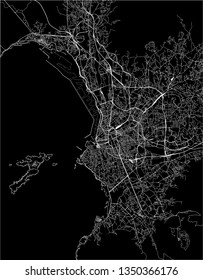 vector map of the city of Marseille, France