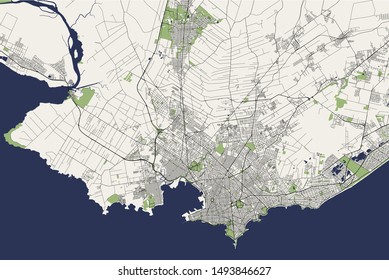 Vector Map City Montevideo Uruguay 260nw 1493846627 