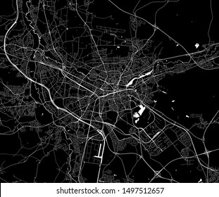 vector map of the city of Nuremberg, Germany