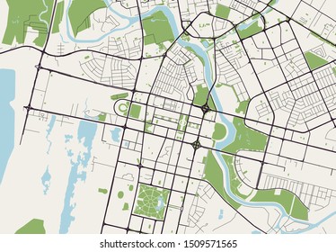 Nur Sultan Kazakhstan Map Vector Map City Nursultan Kazakhstan Stock Vector (Royalty Free) 1509571565  | Shutterstock