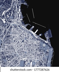 Vektorplan der Stadt Odessa, Odessa Oblast, Ukraine