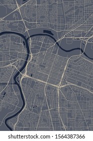vector map of the city of, Sacramento, California, United States America