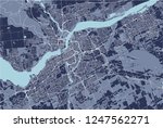 Vector map of the city of Ottawa, Ontario, Canada