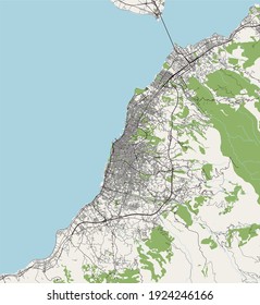 vector map of the city of Patras, Greece