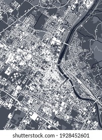 Vektorplan der Stadt Prato, Italien
