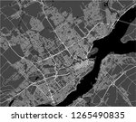 Vector map of the city of Quebec, Canada