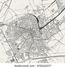 vector map of the city of Ravenna, Italy