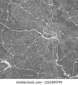 vector map of the city of Richmond, Virginia, USA