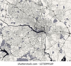 vector map of the city of Richmond, Virginia, USA