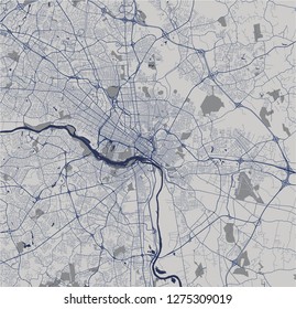 vector map of the city of Richmond, Virginia, USA
