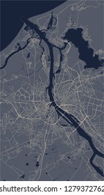 vector map of the city of Riga, Latvia