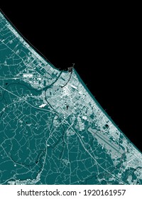 Vektorplan der Stadt Rimini, Italien