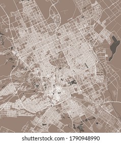 vector map of the city of Riyadh, Riyadh Province , Saudi Arabia
