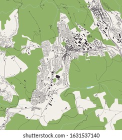 vector map of the city of Roche-la-Molire, Loire, Auvergne-Rhone-Alpes, France