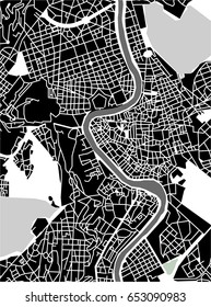 vector map of the city of Rome, Italy