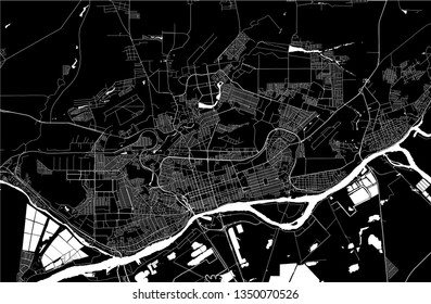 vector map of the city of Rostov-on-Don, Russia