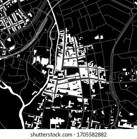 vector map of the city of Salisbury, Wiltshire, South West England, England, UK