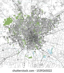 vector map of the city of San Antonio, Texas, USA