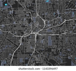 vector map of the city of San Francisco, USA