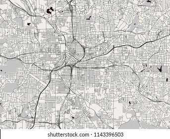 vector map of the city of San Francisco, USA