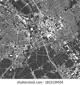 vector map of the city of San Jose, California, USA