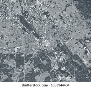 Vektorplan der Stadt San Jose, Kalifornien, USA