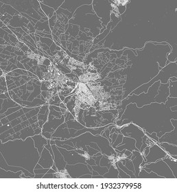 Vektorplan der Stadt Sassari, Italien