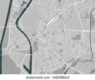 vector map of the city of Sevilla, Spain