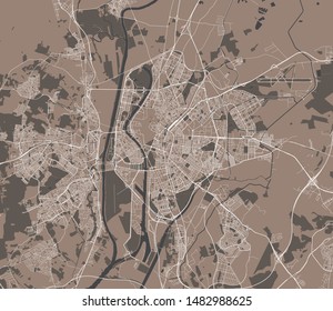 vector map of the city of Sevilla, Spain