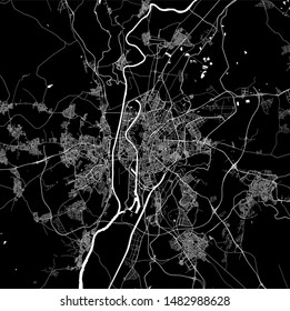 vector map of the city of Sevilla, Spain