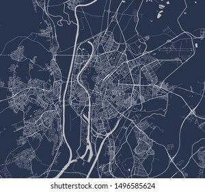 vector map of the city of Sevilla, Spain