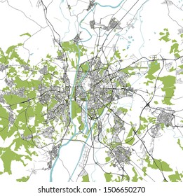 vector map of the city of Sevilla, Spain