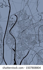 vector map of the city of Sevilla, Spain