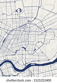 vector map of the city of Shenyang, China