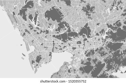 vector map of the city of Shenzhen, China