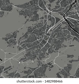 vector map of the city of Stuttgart, Germany