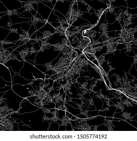 vector map of the city of Stuttgart, Germany